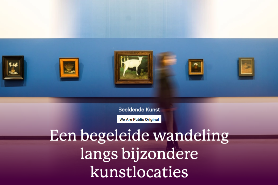 Een begeleide wandeling langs bijzondere kunstlocaties