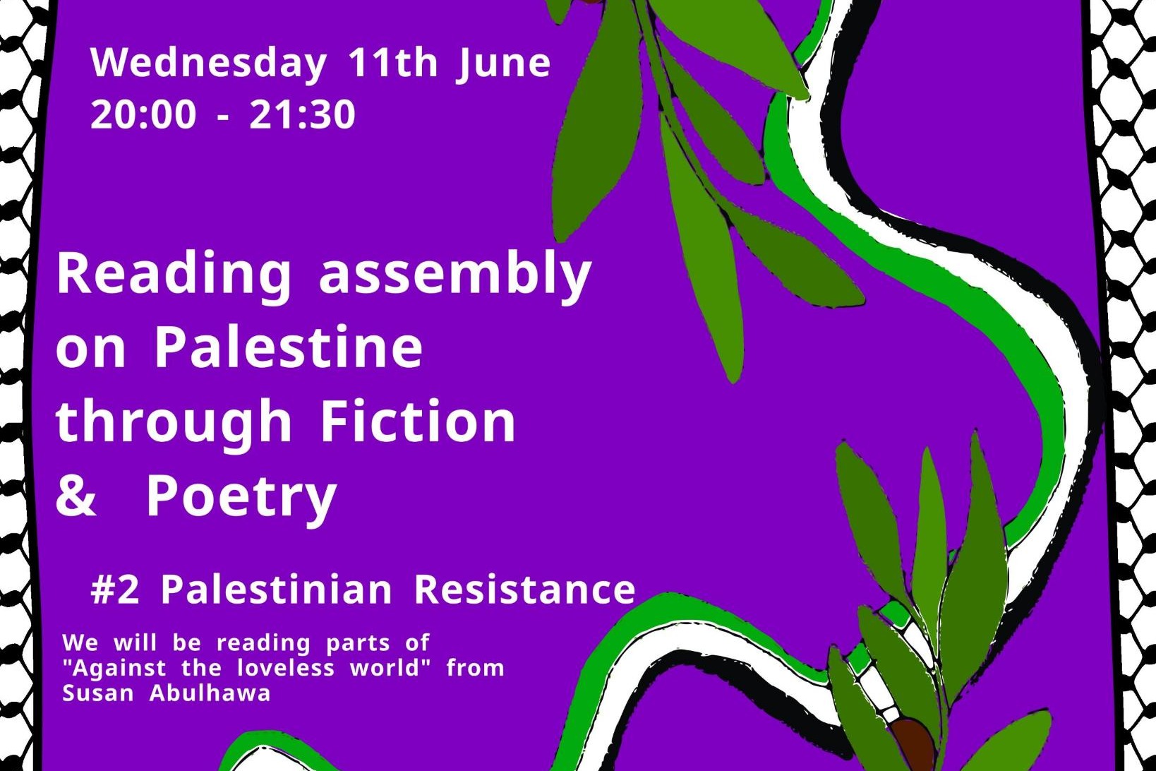 Reading Assembly on Palestine #2: Palestinian resistance